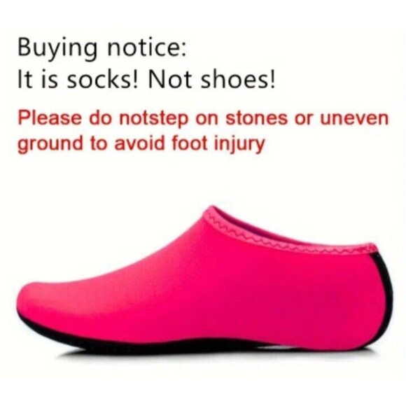 Water (Socks/Shoes)-(Yoga/Swimming/Surfing)-(Pink/Red)(Size-8.5)-(New)-$10.00 - Picture 2 of 5